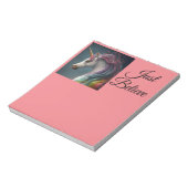 Unicorn glaubt nur Notepad Notizblock (Rotiert)