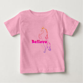 Unicorn Glauve Design - Baby Fine Jersey T - Shirt