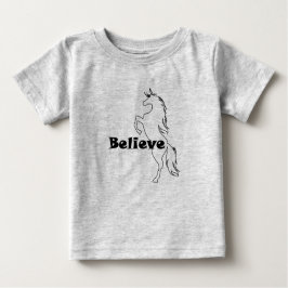 Unicorn Glauve Design - Baby Fine Jersey T - Shirt