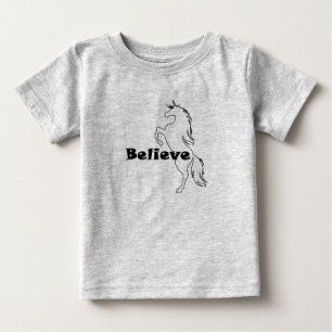 Unicorn Glauve Design - Baby Fine Jersey T - Shirt