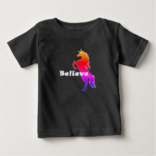 Unicorn Glauve Design - Baby Fine Jersey T - Shirt