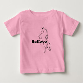 Unicorn Glauve Design - Baby Fine Jersey T - Shirt