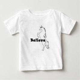 Unicorn Glauve Design - Baby Fine Jersey T - Shirt