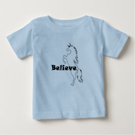 Unicorn Glauve Design - Baby Fine Jersey T - Shirt