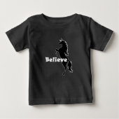 Unicorn Glauve Design - Baby Fine Jersey T - Shirt (Vorderseite)