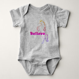 Unicorn Glauve Design - Baby Jersey Bodysuit Baby Strampler
