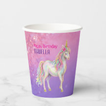 Unicorn Glitter Girls Birthday