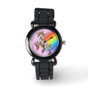 Unicorn-Glitteruhr Armbanduhr