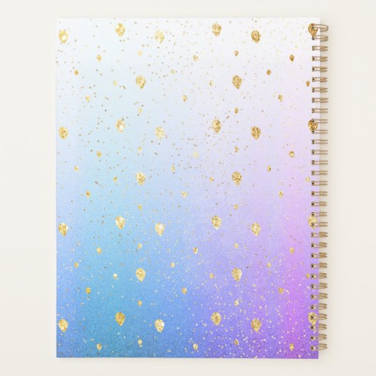 Unicorn-Glitzer Planer (Rückseite)