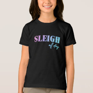 Unicorn Glitzer Sleigh Tri-Blend Shirt