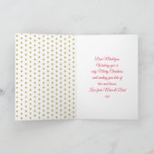 Unicorn Glitzer Weihnachten Personalisierter Name (Innenseite)