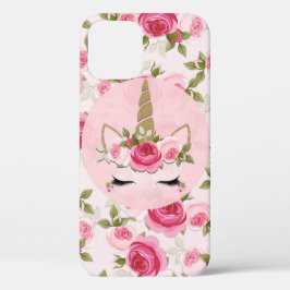 Unicorn Gold Floral Rose Niedlich Trendy Case-Mate iPhone Hülle