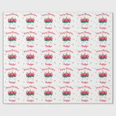 Unicorn Gold Glitzer Stars Personalisiert Weihnach Geschenkpapier (Flach)