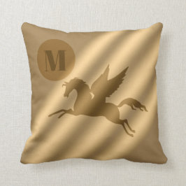 Unicorn Gold Luxury Monogram Kissen