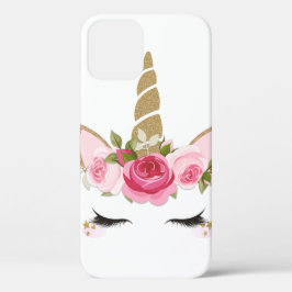 Unicorn Gold Pink Floral Niedlich Trendy Case-Mate iPhone Hülle