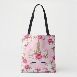 Unicorn Gold Pink Rose Niedlich Trendy Tasche