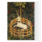 UNICORN GOTHIC FANTASY GREEN FLORAL Christmas (Innen (Links))