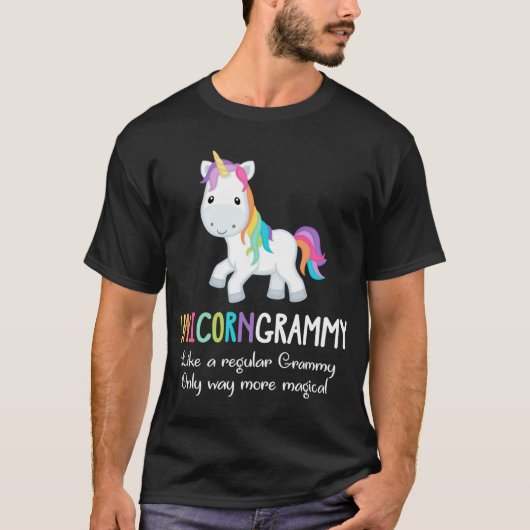 Unicorn Grammy Niedlich Magical Funny Christmas T-Shirt (Vorderseite)