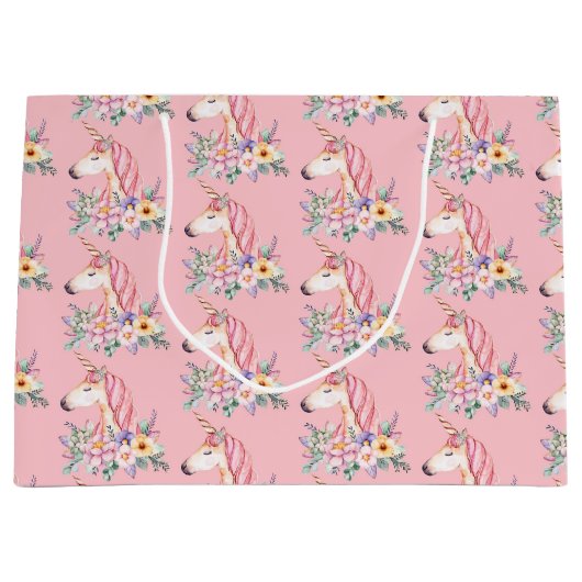 Unicorn Große Geschenktüte (Vorderseite)