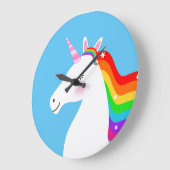 Unicorn Große Wanduhr (Winkel)