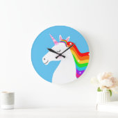 Unicorn Große Wanduhr (Zuhause)