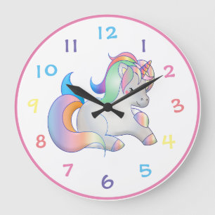 Unicorn Große Wanduhr