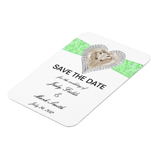 Unicorn-grüne Spitze speichern Sie das Datumsfenst Magnet (Linke Seite)