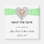 Unicorn-grüne Spitze speichern Sie das Datumsfenst Magnet (Vorne)