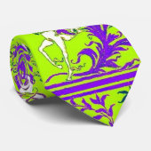 Unicorn-grüne u. lila hölzerne Rebe-Krawatte durch Krawatte (Gerollt)