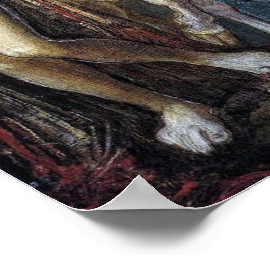 Unicorn – Gustave Moreau Poster (Ecke)