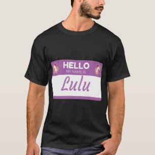 Unicorn Hallo Mein Name ist Lulu - Geschenk für je T-Shirt