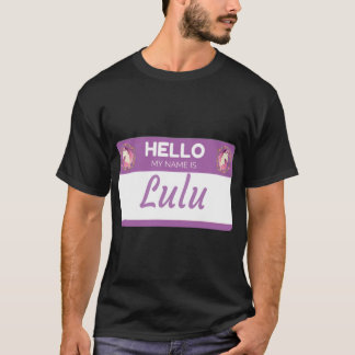 Unicorn Hallo Mein Name ist Lulu - Geschenk für je T-Shirt
