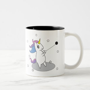 Unicorn-Hammerthrow-Tassen-Schale Zweifarbige Tasse