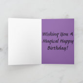 Unicorn Happy Birthday Card Karte (Innenseite)