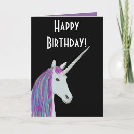 Unicorn Happy Birthday Card Karte