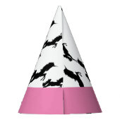 Unicorn Happy Birthday Pink Party Hat Partyhütchen (Rückseite)