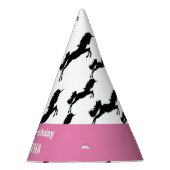 Unicorn Happy Birthday Pink Party Hat Partyhütchen (Rechts)
