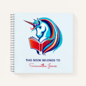 Unicorn Head Notebook Notizblock (Vorderseite)