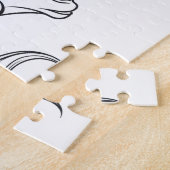 Unicorn Head Zeichnend klein Puzzle (Seite)