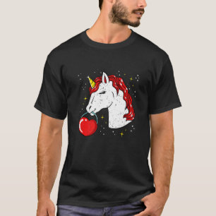 Unicorn Heart Valentinstag Niedlich Mystical Magic T-Shirt