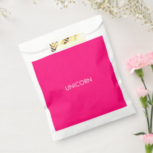 Unicorn, heiß rosa Fuchsienweiß, Sonderminimalist Geschenktütchen