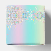 Unicorn Holographic Glitzer Geschenkschachtel (Oben)