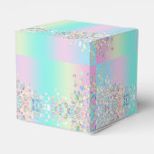 Unicorn Holographic Glitzer Geschenkschachtel (Rückseite)