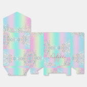 Unicorn Holographic Glitzer Geschenkschachtel (Ungefaltet)