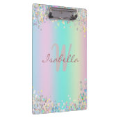 Unicorn Holographic Glitzer Klemmbrett (Rechts)