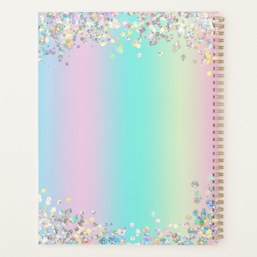 Unicorn Holographic Glitzer Planer (Rückseite)
