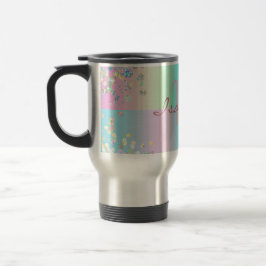 Unicorn Holographic Glitzer Reisebecher
