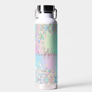 Unicorn Holographic Glitzer Trinkflasche
