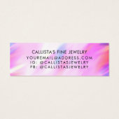 Unicorn Holographic Glitzer Tropfen Earring Displa (Rückseite)