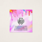 Unicorn Holographic Glitzer Tropfen Logoverdienst (Rückseite)